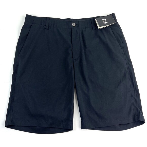 Under Armour UA Showdown Golf Shorts Black 10" Inseam 1309547 Size 36 New - Picture 1 of 7